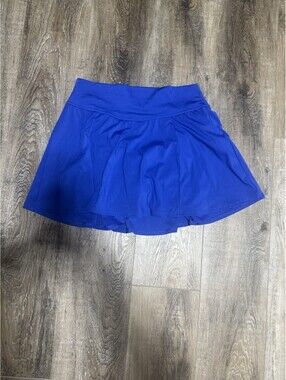 Gilly Hicks Active Flutter Skortie Royal Blue Athletic Tennis Skirt Skort L